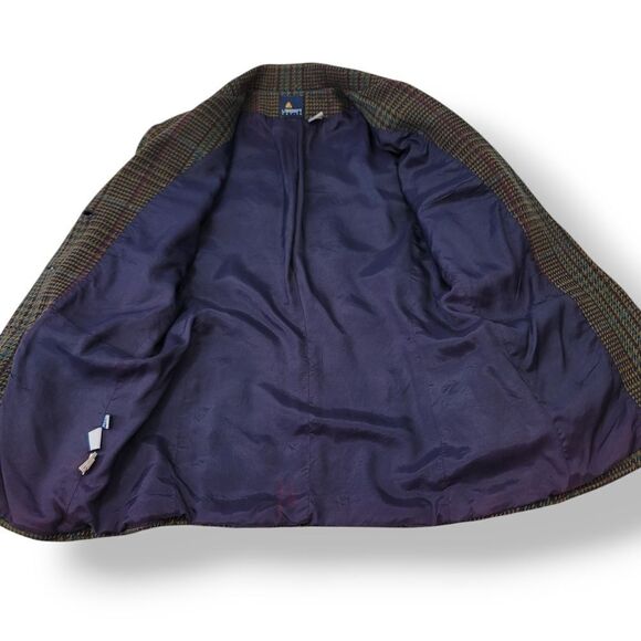 Vintage 80s Liz Claiborne Liz Sport Wool Tweed Academia Blazer Jacket Size 6P - Picture 8 of 12